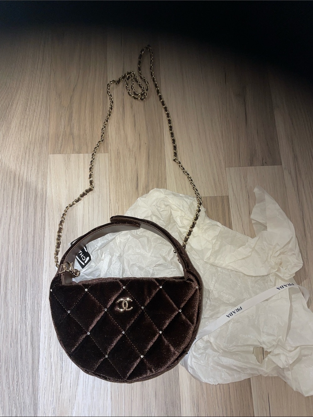 Chanel suede crossbody